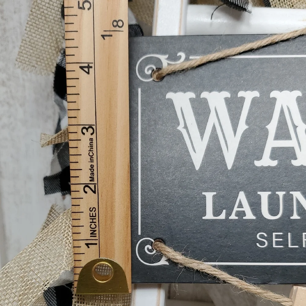 NWT Wash & Dry Laundry Service Co. Wall Decor Sign